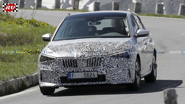 2023 Skoda Scala Facelift Spied Testing In The Alps