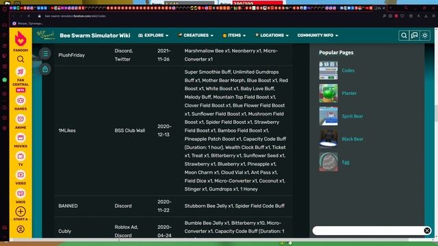 СКОРО НОВЫЙ КОД В ЧЕСТЬ 2M ЛАЙКОВ! СИМУЛЯТОР ПЧЕЛОВОДА НОВЫЕ КОДЫ 2023 BEE SWARM SIMULATOR NEW CODE смотреть онлайн