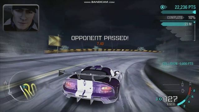 NFS CARBON - Dodge Viper SRT-10 fast win with final boss Darius in canyon смотреть онлайн