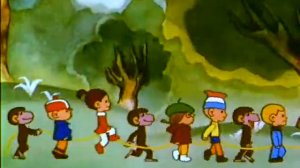 01  Обезьянки  Гирлянда из малышей   1983 Sheikn