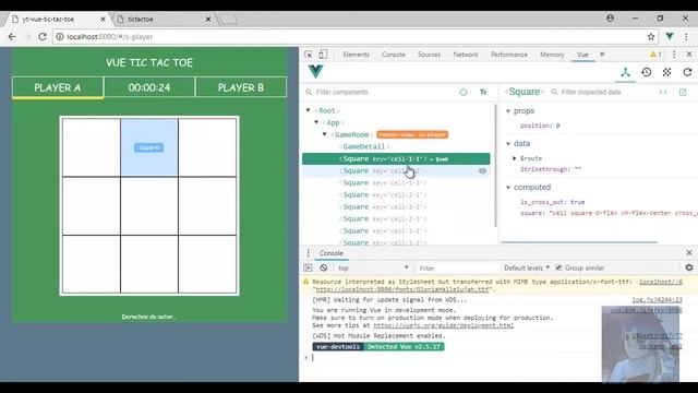 Tutorial Vue.js : TIC TAC TOE - Computer Turn смотреть онлайн