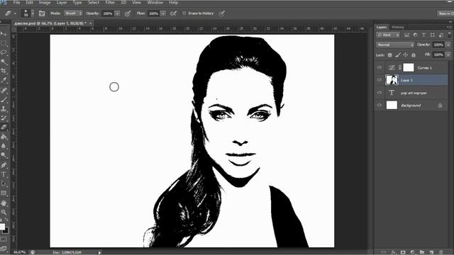 мастер класс. поп арт портрет. как подготовить фотографию в фотошоп. смотреть онлайн