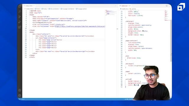 Build Pagination in Website using HTML, CSS and JavaScript | Complete Frontend UI Design Project смотреть онлайн
