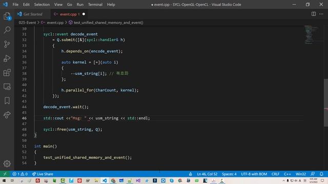 025 - SYCL 자습서 11 - Unified Shared Memory, event::wait(), handler::depends_on() смотреть онлайн