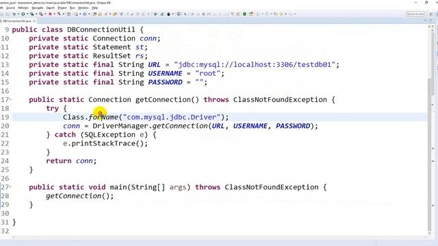 JDBC Transaction SetAutoCommit(), Commit() with MySQL смотреть онлайн