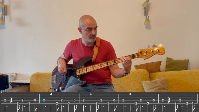 ZZ TOP - Blue Jeans Blues (bass cover with tab) смотреть онлайн