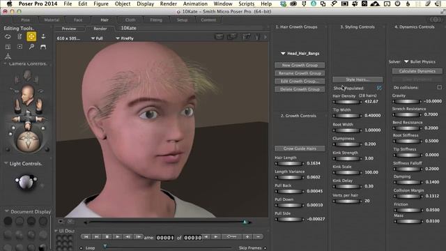 POSER Tutorial Lesson 10: Strand Hair смотреть онлайн
