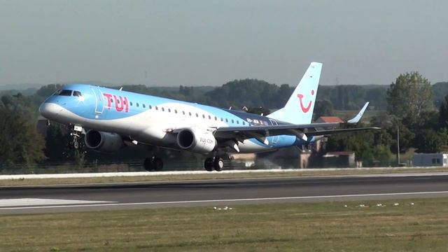 TUI Embraer 190 OO-JEM Landing Brussels BRU смотреть онлайн