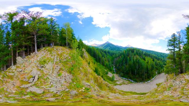 Таинственное ущелье - VR 360° 5K Video - Горный Алтай - Природа смотреть онлайн