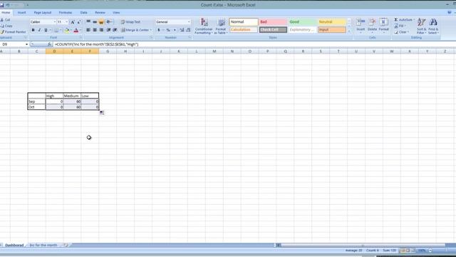Advance Excel Video- How To Use Countif And CONCATENATE
