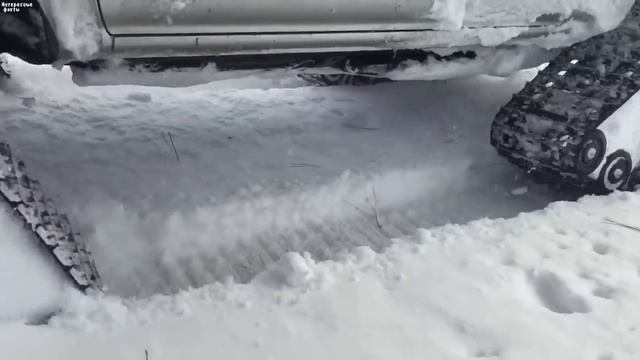 Зачем ставят колёсные гусеницы. На сколько увеличивается проходимость смотреть онлайн