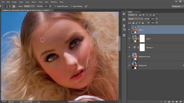 136 Oil Painting Photo Effects in Adobe Photoshop CC YouTube смотреть онлайн
