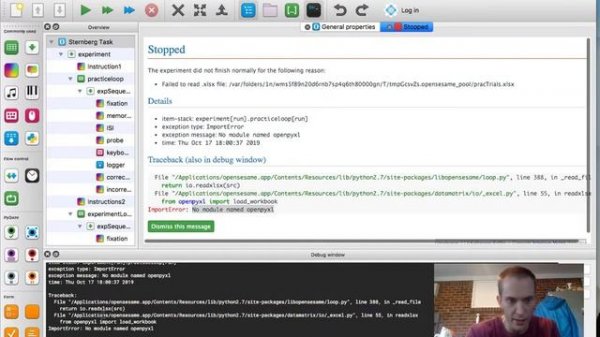 Quick fix for OpenSesame on Mac -- not opening XLSX file
