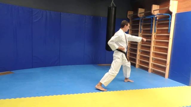 Блоки и удары в базовых стойках в передвижении. смотреть онлайн