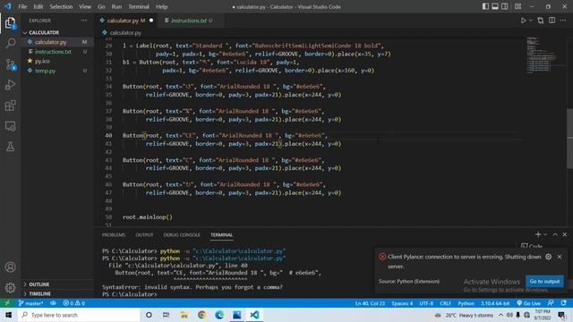 How to make a Calculator using Python Tkinter | Part 1 | смотреть онлайн