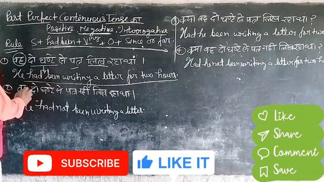 PAST PERFECT CONTINUOUS TENSE | Positive , Negative and Interrogative Sentence | By Kamlesh Sir смотреть онлайн