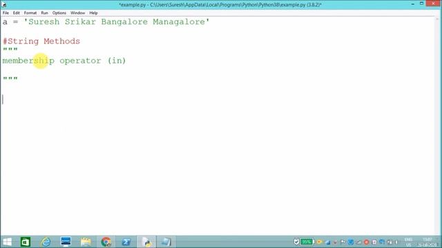 Importance of Python String Datatype | String Datatype methods explanation with examples смотреть онлайн