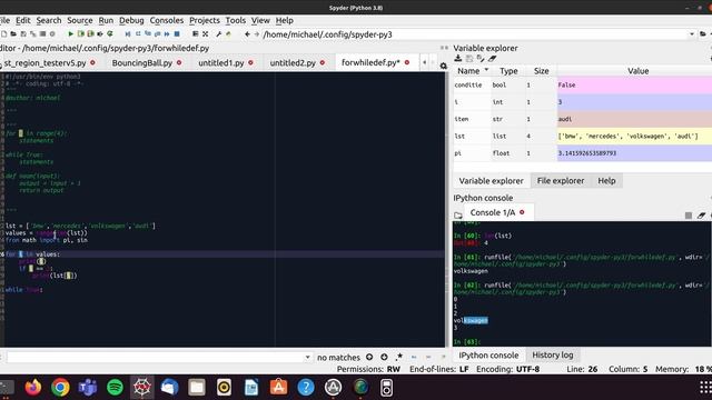 Python: for, while en def смотреть онлайн