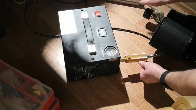 Мини-компрессор ВД 3 часть. Качаю 3л баллон! смотреть онлайн