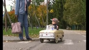 pedal car moskvich 1977 #Детские #Автомобили #СССР #Москвич #child #car #retro