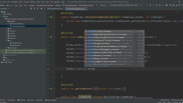 MVVM Android | Retrofit Android Tutorial | News App In Android | Pass Data Through MVVM Pattern смотреть онлайн