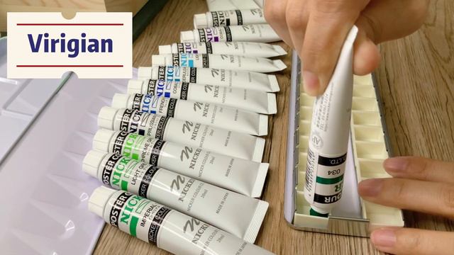 Unboxing NICKER Poster Color 24-Color Set | Color Charts | Color Test | Color Reviews | Fangying Ar смотреть онлайн