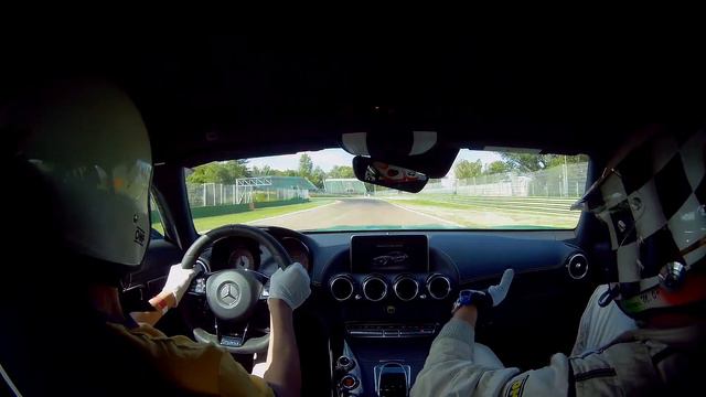 driving a supercar for the first time in race track: Mercedes AMG GTR Pro - Imola, @RSE Italia смотреть онлайн