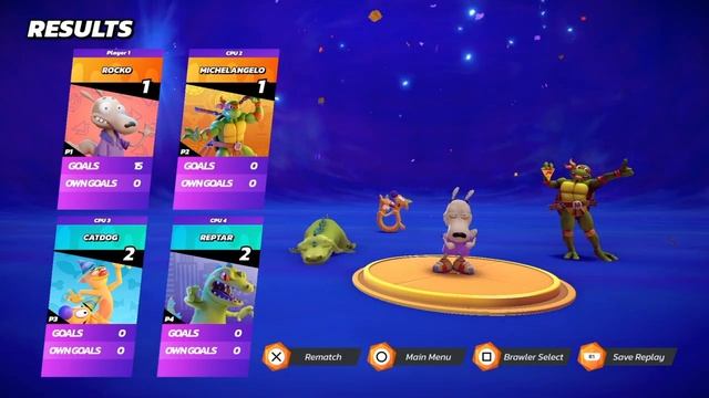 Nickelodeon All-Star Brawl - PS4 - Rocko Back To Earth! смотреть онлайн