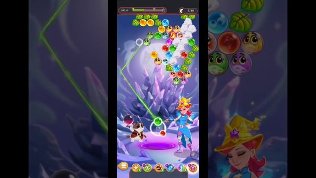 Bubble witch 3 saga 2519 one booster, magic hat смотреть онлайн
