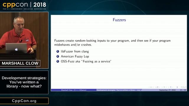 CppCon 2018: Marshall Clow “Development strategies: You've written a library - now what?” смотреть онлайн