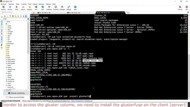 Step by Step process to access the gluster volume from the client смотреть онлайн