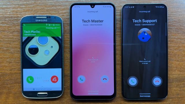 Samsung Galaxy S4 (2013) vs A24 (2023) vs S24+ (2024) Incoming Calls with Over the Horizon Ringtone смотреть онлайн