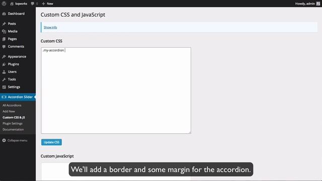 Adding custom CSS in Accordion Slider смотреть онлайн