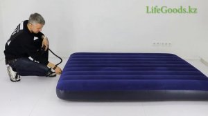 Надувной матрас Intex (Интекс) 64765 с насосом и подушками: обзор от Интернет магазина LifeGoods.kz