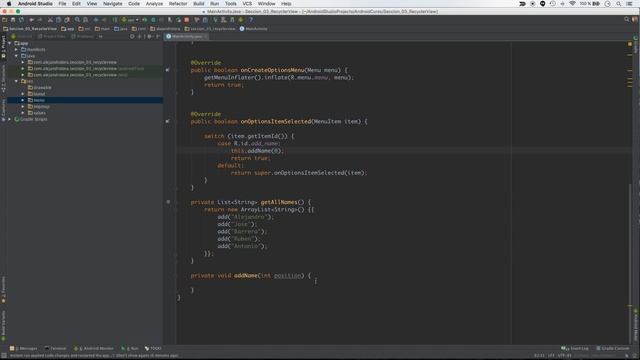 Curso de Programación de Android 060 Recycler View Añadir y Borrar смотреть онлайн