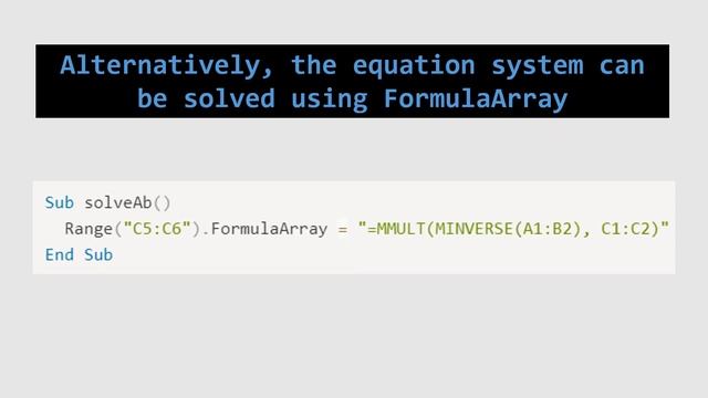 Matrix and Vector Operations using VBA in Excel смотреть онлайн