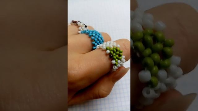 колечки из бисера в 3 ряда смотреть онлайн