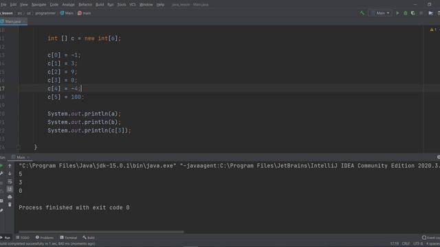 Array - Java dasturlash tili - Java darslari смотреть онлайн