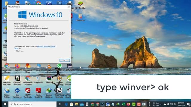 how to check windows 10 build version & OS version in command line II windows 10 build & OS version смотреть онлайн