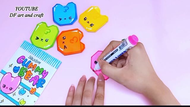 Origami Squishy Gummy Bear | How To Make Paper Squishy Without Glue And Tape | Squishy Toys Idea