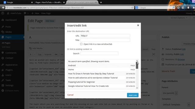 how to images link to page in wordpress смотреть онлайн