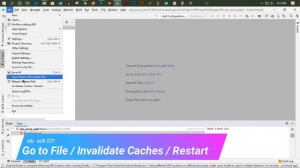 Read timed out error android studio (Solved 2020)