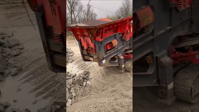 Испытание новой дробилки,80 кубов течение 20 минут 👍