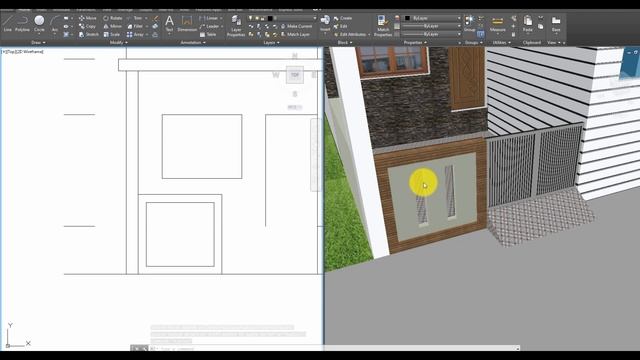 How to draw 2d Elevation & Section in Auto cad смотреть онлайн