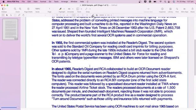Nitro PDF Pro for Mac: Optical Character Recognition (OCR) смотреть онлайн