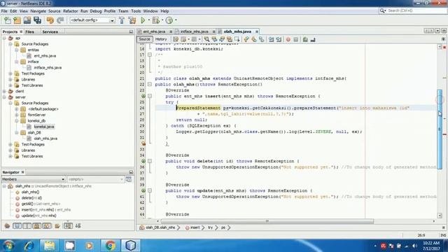 Tutorial Client Server Java #08 Insert Data Ke Data Base смотреть онлайн