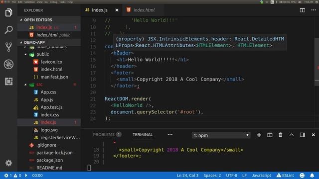 Getting Started with React смотреть онлайн