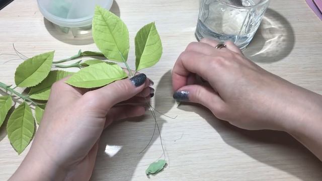 ЛИСТЬЯ, ВЕТОЧКИ РОЗЫ | ФОАМИРАН | ХОЛОДНЫЙ ФАРФОР смотреть онлайн