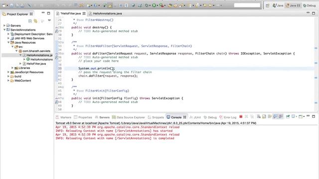 Servlet WebFilter Annotation смотреть онлайн
