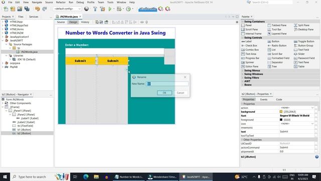Convert Number to Words in Java Swing GUI - தமிழில் (java tamil) смотреть онлайн